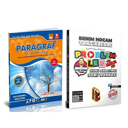 Apotemi Paragraf ve Benim Hocam Taktiklerle Problemler Soru Bankası 2 Kitap Set