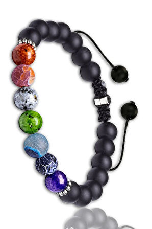 Bereket Para Şans Bilekliği Sertifikalı Doğal Akik Jasper Yeşim Ametist Jade Taşı Bileklik