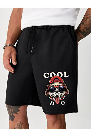 Unisex Cool Yazılı Şort
