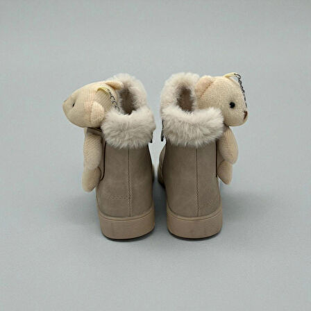 KIZ ÇOCUK BEJ AYICIKLI KAYMAZ TABAN BOT 