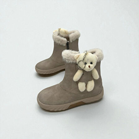 KIZ ÇOCUK BEJ AYICIKLI KAYMAZ TABAN BOT