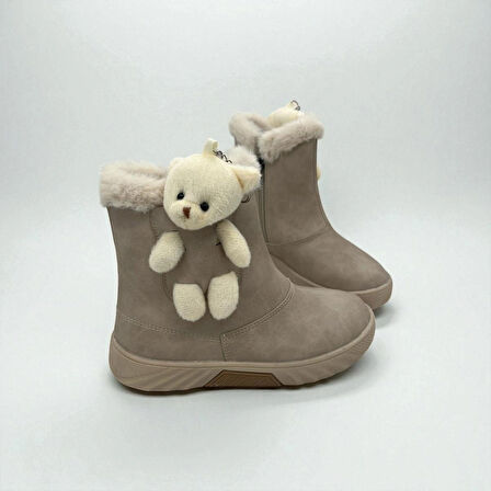 KIZ ÇOCUK BEJ AYICIKLI KAYMAZ TABAN BOT