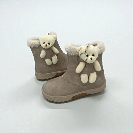 KIZ ÇOCUK BEJ AYICIKLI KAYMAZ TABAN BOT