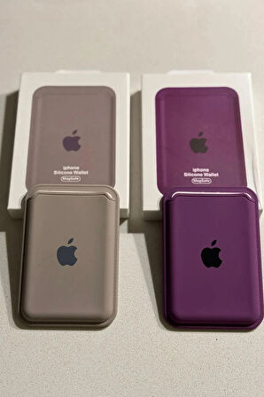 Apple Iphone Uyumlu Telefon Arkası Magsafe Silikon Cüzdan Kartlık İos 12/13/14/15/16 Ölçüleri 10x6cm