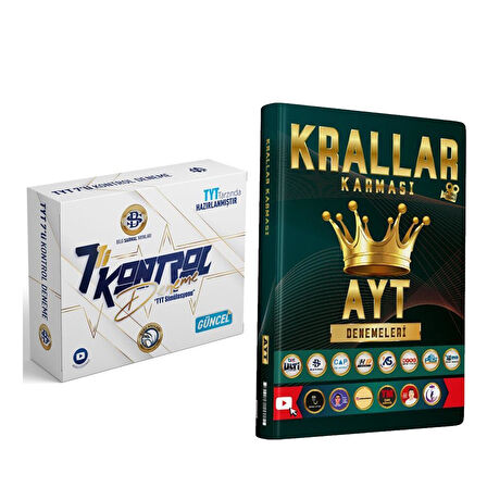 Bilgi Sarmal TYT 7 li Kontrol Deneme ve Bes Yayınları AYT Krallar Karması Deneme Seti 2 Kitap