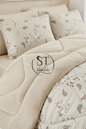 Çift Kişilik Çiçekli Welsfot Uyku Seti Çift Taraflı 195x215