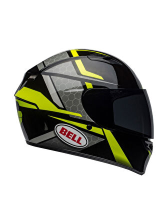 BELL PS MOTOSİKLET KASKI QUALIFIER FLARE BLACK  BLACK-HI-VIZ