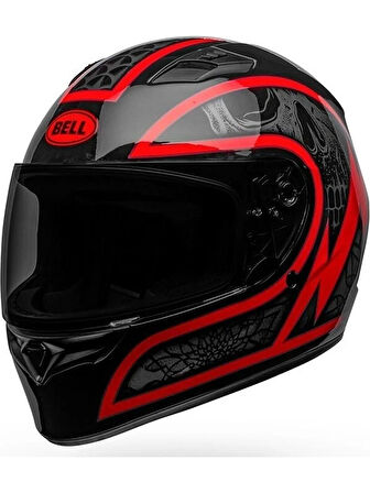 BELL PS MOTOSİKLET KASKI QUALIFIER SCORCH BLACK-RED