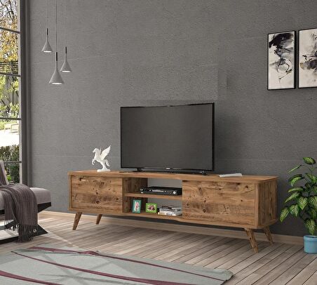 Boreas Atlantik Çam 160 Cm Tv Sehpası