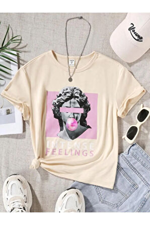 INTENSE FEELINGS BASKILI ÇOCUK TİŞÖRT