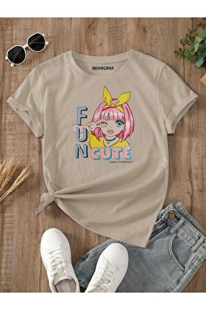 FUN CUTE BASKILI ÇOCUK TİŞÖRT