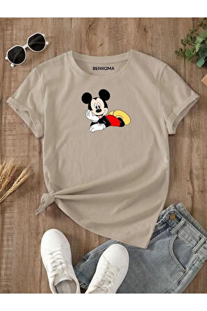 SEVİMLİ MİCKEY MOUSE BASKILI ÇOCUK TİŞÖRT
