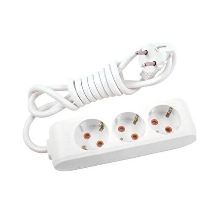 VIKO Multi-Let Üçlü Priz Çocuk Korumalı 2 Metre - Beyaz 90113302