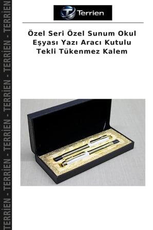 Özel Seri Özel Sunum Okul Eşyası Yazı Aracı Kutulu Tekli Tükenmez Kalem