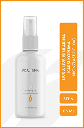 FARMASİ Dr. C. Tuna Sun Serisi Bronzlaştırıcı Yağ spf6 115 ml