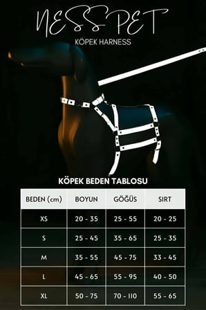 Reflektörlü - Ayarlanabilir Köpek Harness - Köpek Gezdirme Aparatı - Npd007