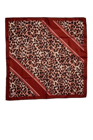 Leopar Lajivert Krem Eşarp