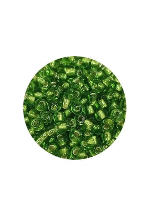 Dökme Cam Kum Boncuk (8/0) 3 mm - 60 Gram - Şeffaf Çimen Yeşili - BNC195