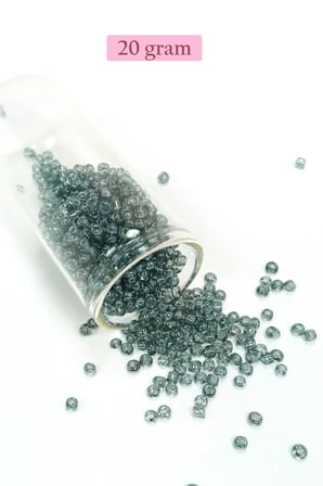 Dökme Cam Kum Boncuk (8/0) 3 mm - 4 Renk - Toplam 80 Gram - BNC423