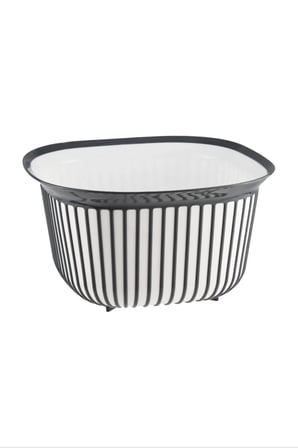 Linea Kare Çizgi Desenli Kase 4 Lt Royaleks-BNM-3712