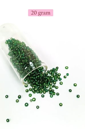 Dökme Cam Kum Boncuk (8/0) 3 mm - 4 Renk - Toplam 80 Gram - BNC424
