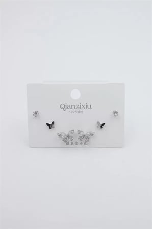 Çoklu Set Küpe - Gümüş