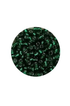 Dökme Cam Kum Boncuk (8/0) 3 mm - 60 Gram - Koyu Yeşil - BNC187