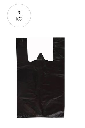 Siyah Atlet Poşet Büyük Boy 50x90 cm Takriben 240 Adet 20 Kg