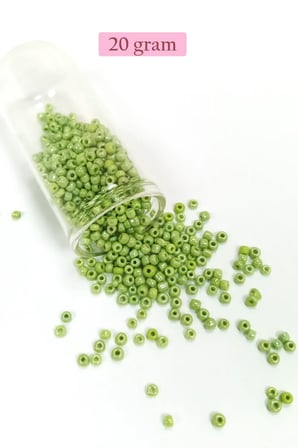 Dökme Cam Kum Boncuk (8/0) 3 mm - 4 Renk - Toplam 80 Gram - BNC418