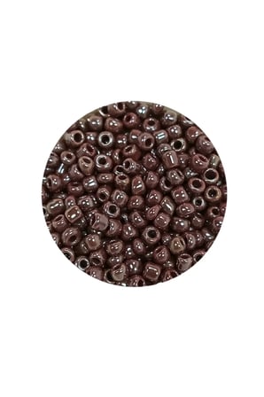 Dökme Cam Kum Boncuk (8/0) 3 mm - 60 Gram - Parlak Koyu Kestane - BNC209