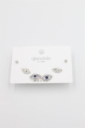 Çoklu Set Küpe - Gümüş