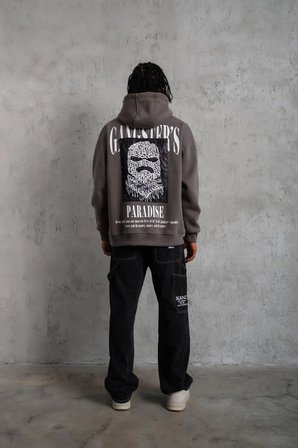 Paradise Baskılı Kapüşonlu Sweat - Gri