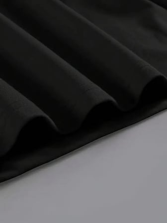 20/1 Penye Compack Baskılı Oversize Kahve Desenli   Kısa Kol Yazlık T-shirt - Siyah