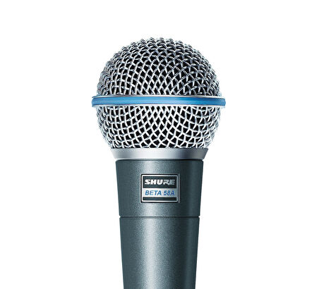 Shure Beta 58A Profesyonel Dinamik Vokal Mikrofon-Gri kapsül