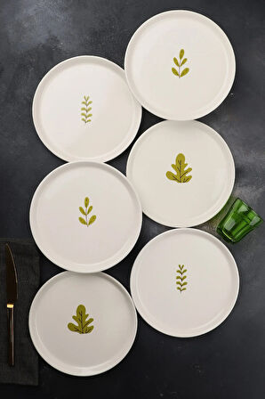 Spring Bahar 6 Parça Seramik 21 cm Pasta Tabağı