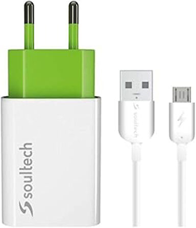 Soultech Sc111B 2.1A Micro Comfort Seyehat Şarjı + 2A Usb Kablo