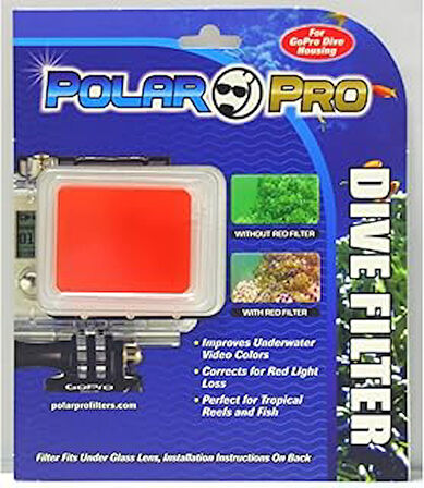 PolarPro Kırmızı Dive Housing 60MT Filtre