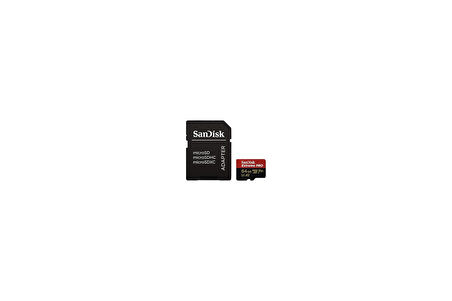 Extreme PRO microSDXC UHS-I hafıza kartı 64 GB + adaptör ve Rescue Pro Deluxe