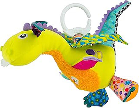 Lamaze Baby Spielzeug "Diego, der fliegende Drache" Clip & Go - hochwertiges Kleinkindspielzeug - Greifling Anhänger zur Stärkung der Eltern-Kind-Beziehung - ab 0 Monate