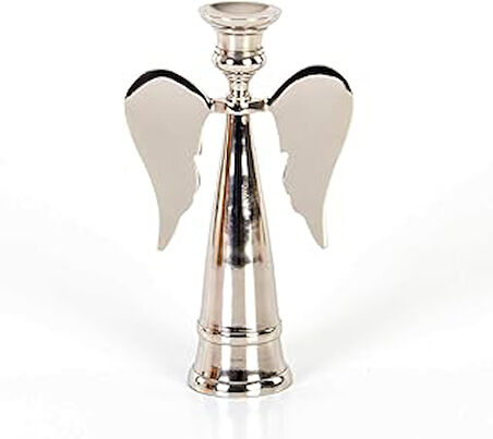 Euro Flora Parlak Metal Kanatlı Şamdan 22 Cm