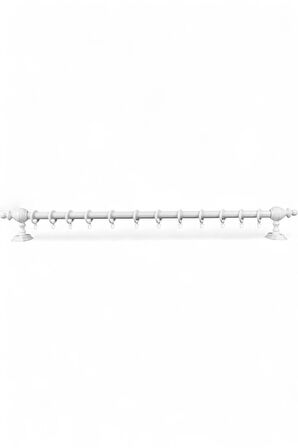 Ahşap Rustik Perde Askısı - Raysız