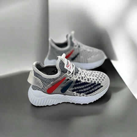 ERKEK ÇOCUK GRİ TRİKO SNEAKER 