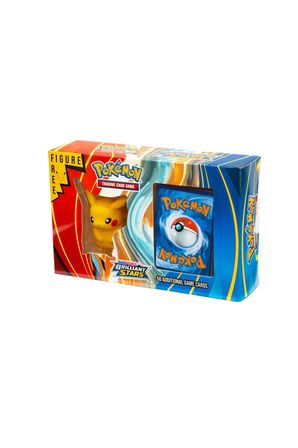 Pikachu Pokemon Figür Hediyeli 50'li Trading Pokemon Card Game Booster Oyun Kartları