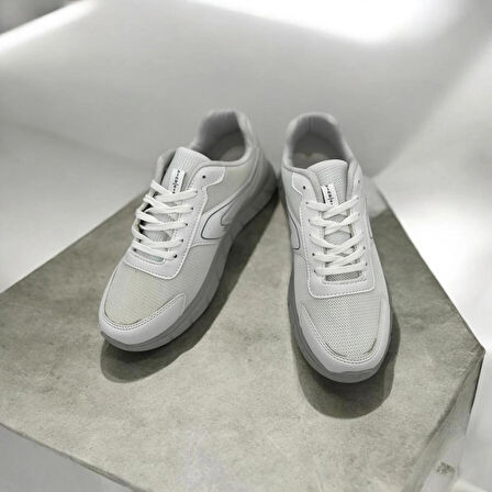 ERKEK KALIN TABAN BEYAZ SNEAKER 