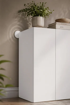 Kendinden Yapışkanlı Kapı Stoperi Tamponu 6 cm Beyaz – Delme ve Vidalama Gerektirmeyen Duvar Koruyucu Kapı Stopu, Dolap Kapağı, Banyo ve WC İçin Çarpma Önleyici