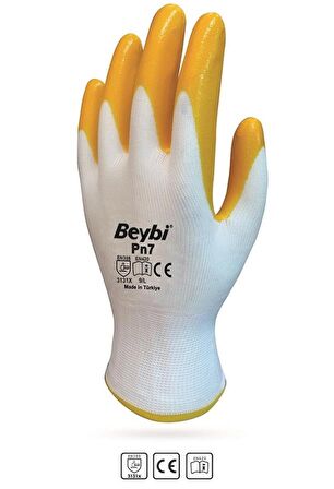 Beybi Pn7 Nitril Eldiven - Sarı (10 çift)