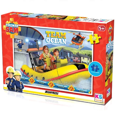 BT Teknik KS Fireman Sam 50 Parça Puzzle BEZ