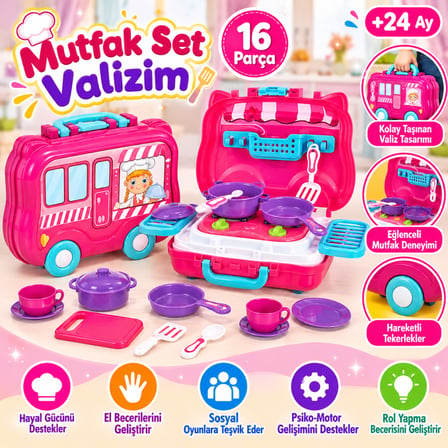 BT Teknik 562 16 parça Mutfak Set Valizim / +24 ay BEZ