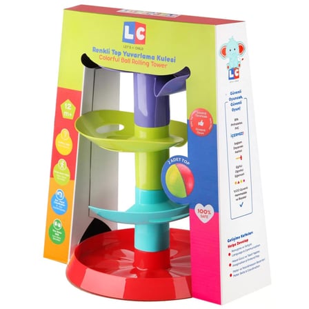 BT Teknik Renkli Top Yuvarlama Kulesi BEZ