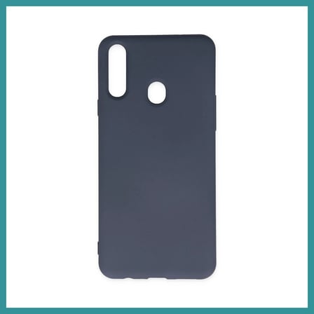 BT Teknik Samsung Galaxy A20S Kılıf Nano içi Kadife Silikon - Gri BEZ